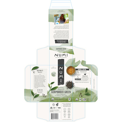 Numi Gunpowder Green Tea, 6 x 18 ct Case - Coffee & Tea