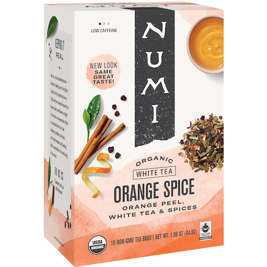 Numi ORANGE SPICE WHITE TEA, 6 x 16 ct Case - DOT product image 4