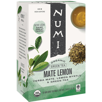 Numi MATE LEMON GREEN TEA, 6 x 18 ct Case - DOT product image 5