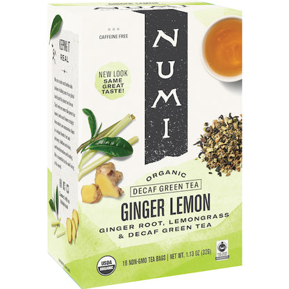 Numi GINGER LEMON TEA DECAFFEINATED, 6 x 16 ct Case - DOT product image 5