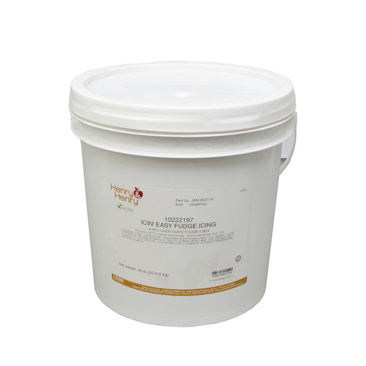 Henry And Henry Easy Fudge Icing, 1 x 45 lb Case - Bakery & Desserts