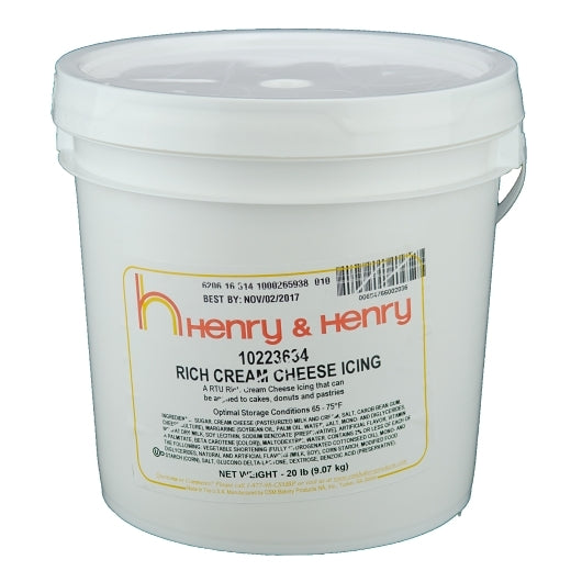 Henry And Henry Cream Cheese Icing, 1 x 20 lb Case - DOT product image 4