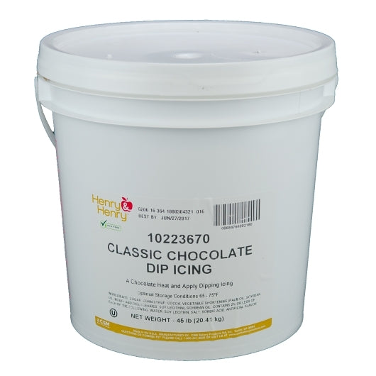 Henry And Henry Chocolate Classic Dipping Icing, 1 x 45 lb Case - DOT product image 3