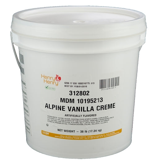 Henry And Henry Alpine Vanilla Crème, 1 x 38 lb Case - DOT product image 3