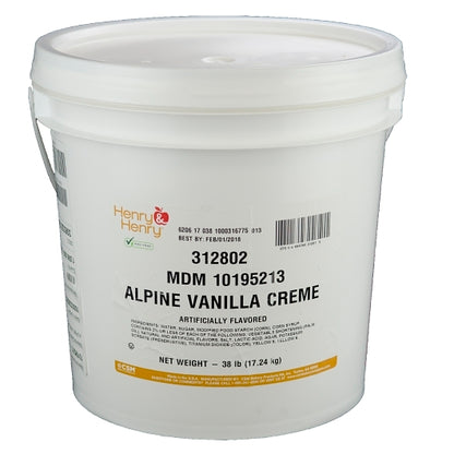 Henry And Henry Alpine Vanilla Crème, 1 x 38 lb Case - DOT product image 3