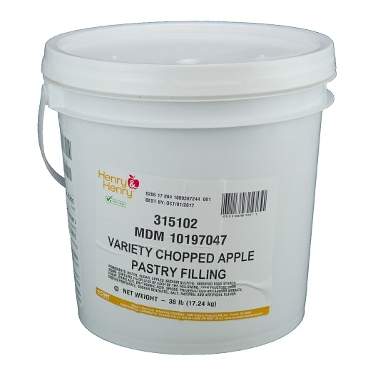 Henry And Henry Variety Chopped Apple Filling, 1 x 38 lb Case - DOT product image 3