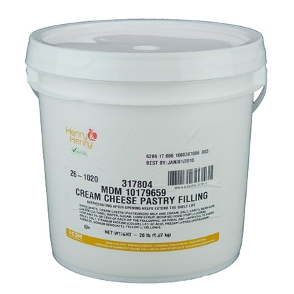 Henry And Henry Cream Cheese Pastry Filling, 1 x 20 lb Case - DOT product image 3