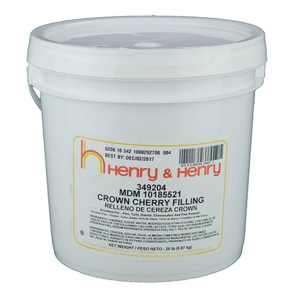 Henry And Henry Crown Cherry Filling, 1 x 20 lb Case - DOT product image 3