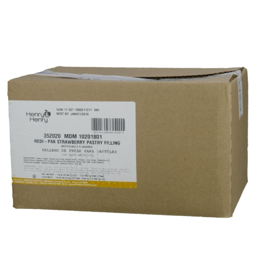 Henry And Henry Redi-Pak Strawberry Filling, 12 x 2 lb Case - Bakery & Desserts