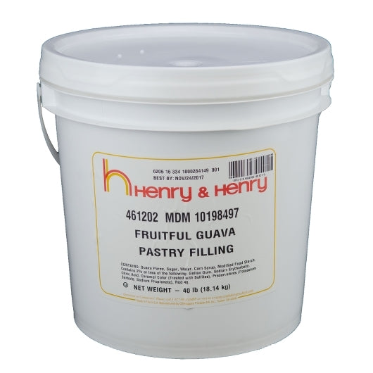 Henry And Henry Guava Filling, 1 x 40 lb Case - Bakery & Desserts