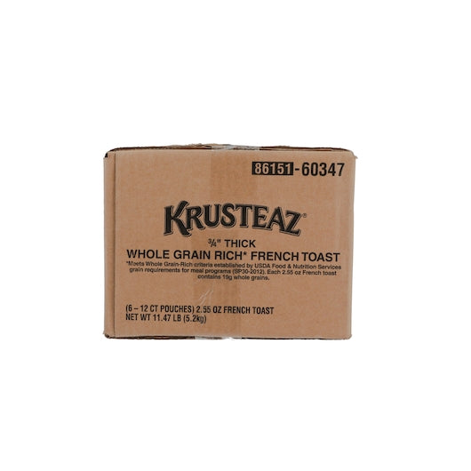 Krusteaz 3/4" Whole Grain Thick French Toast, 6 x 2.557 oz Case - DOT product image 3