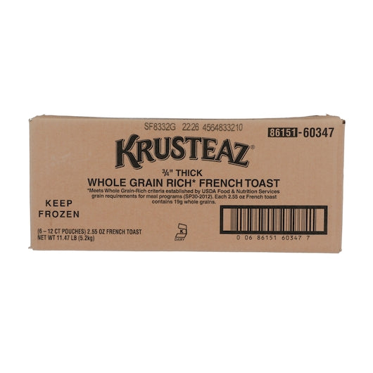 Krusteaz 3/4" Whole Grain Thick French Toast, 6 x 2.557 oz Case - DOT product image 5