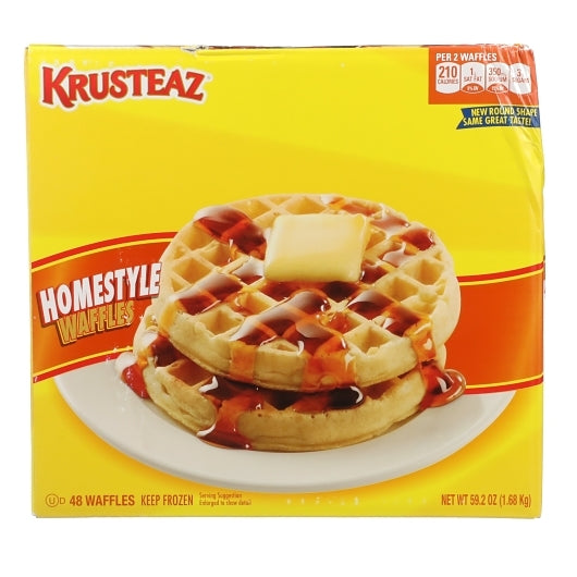 Krusteaz Homestyle Club Pack Round Waffle, 1 x 1.235 oz Case - DOT product image 5