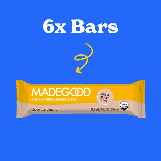 MadeGood Chocolate Banana Granola Snack Bar, 6 x 6 ct Case - DOT product image 5