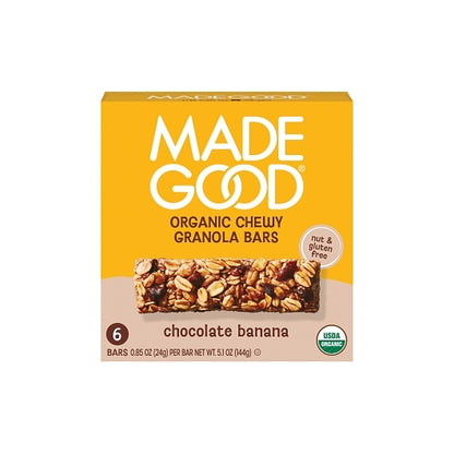 MadeGood Chocolate Banana Granola Snack Bar, 6 x 6 ct Case - DOT product image 6