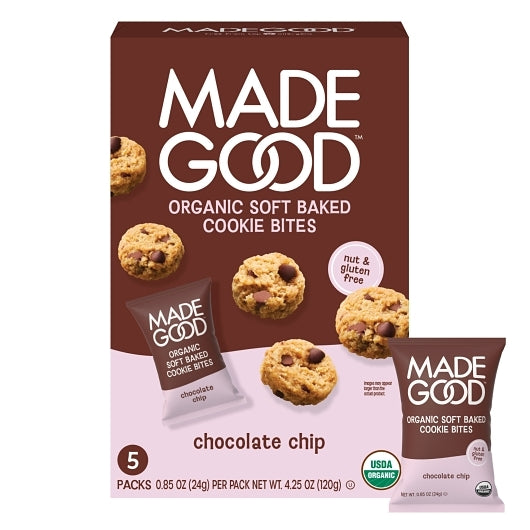 MadeGood Chocolate Chip Cookie, 6 x 5 ct Case - Bakery & Desserts