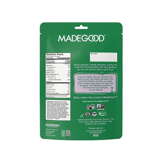 MadeGood Trail Mix Granola Bites Pouch, 6 x 1 ct Case - Breakfast Foods