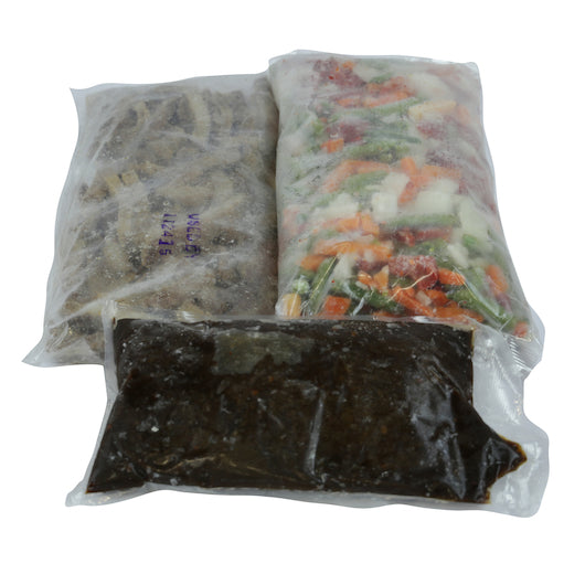 InnovAsian Cuisine Mongolian Beef with Vegetables, 2 x 6 lb Case - Frozen Vegetables & Sides