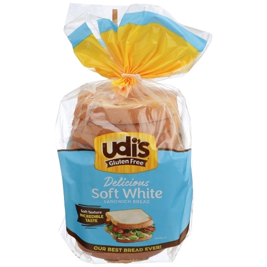 Udi's Delicious White Bread, 6 x 24 oz Case - Breads, Rolls & Buns