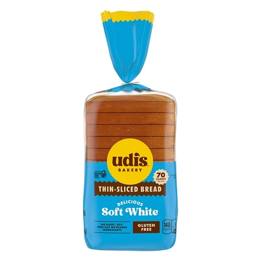 Udis Delicious White Bread, 8 x 12 oz Case - Breads, Rolls & Buns