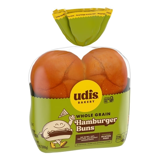 Udi's WHOLE GRAIN BURGER Bun, 8 x 10.8 oz Case - DOT product image 3