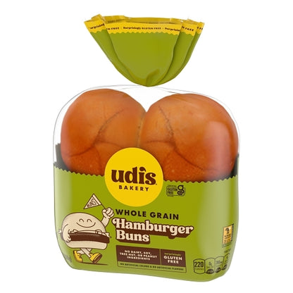 Udi's WHOLE GRAIN BURGER Bun, 8 x 10.8 oz Case - DOT product image 5