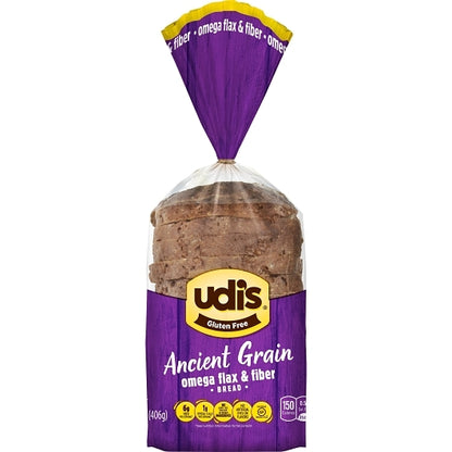 Udi's OMEGA FLAX & FIBER Bread, 8 x 14.3 oz Case - DOT product image 6