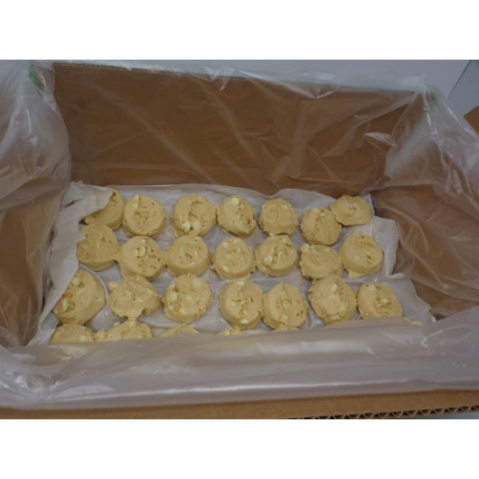 Aphrodite Divine Confections Macadamia White Chocolate Cookie Dough, 112 x 1.4 oz Case - Bakery & Desserts