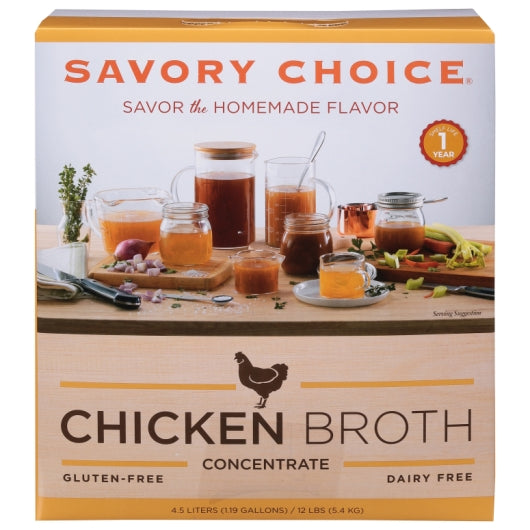 Savory Choice Chicken Broth Concentrate Bag-In-Box, 1 x 12 lb Case - Pantry Ingredients - image 2