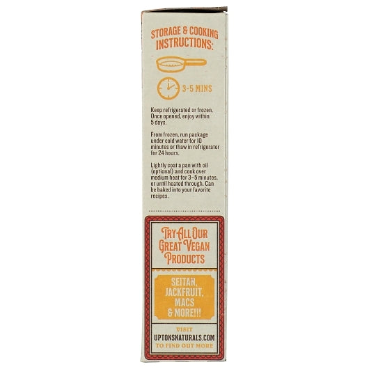Upton's Naturals Ground Seitan, 6 x 8 oz Case - Alternate product angle or state