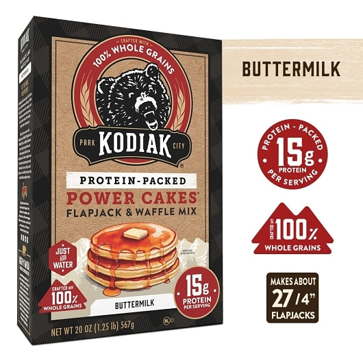 Kodiak Cakes Buttermilk Power Cakes Pancake Mix, 6 x 20 oz Case - DOT product image 5