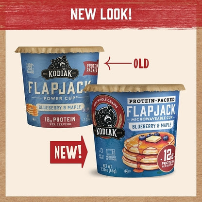 Kodiak Blueberry & Maple Flapjack Cup, 12 x 2.22 oz Case - DOT product image 8
