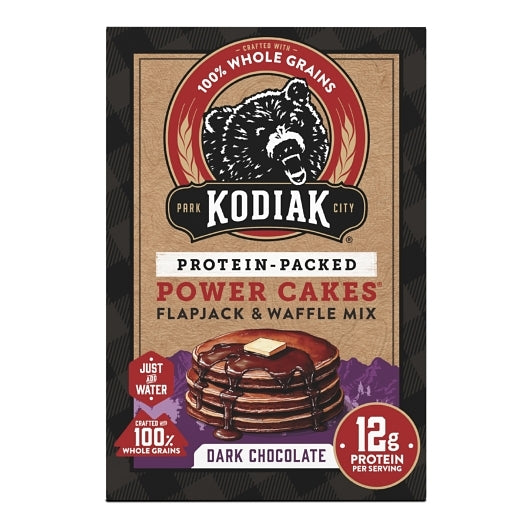 Kodiak Cakes Dark Chocolate Protein Flapjack and Waffle Mix, 6 x 18 oz Case - DOT product image 3