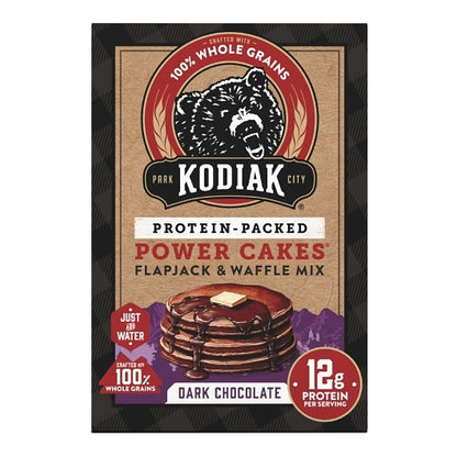 Kodiak Cakes Dark Chocolate Protein Flapjack and Waffle Mix, 6 x 18 oz Case - DOT product image 3