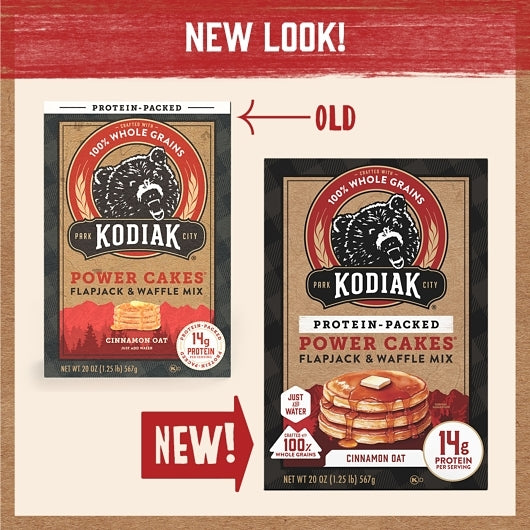 Kodiak Cinnamon Oat Flapjack Power Cakes, 6 x 20 oz Case - DOT product image 7