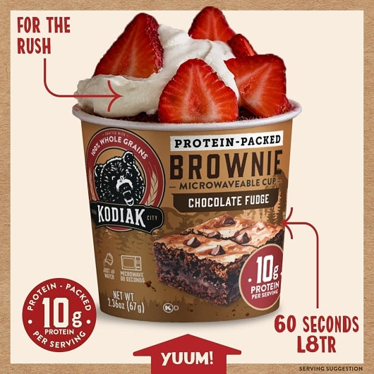 Kodiak Cakes Chocolate Fudge Brownie Mix In A Cup, 12 x 2.36 oz Case - DOT product image 7