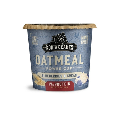 Kodiak Cakes Blueberry & Cream Oatmeal Cup, 12 x 1.584 oz Case - Bakery & Desserts