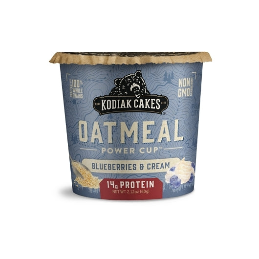 Kodiak Cakes Blueberry & Cream Oatmeal Cup, 12 x 1.584 oz Case - Bakery & Desserts