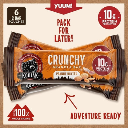 Kodiak Peanut Butter Crunchy Granola Bars, 12 x 9.5 oz Case - DOT product image 4