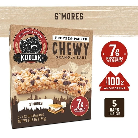 Kodiak S'More Chewy Bars, 12 x 6.17 oz Case - DOT product image 5
