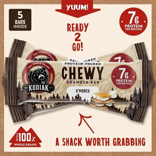 Kodiak S'More Chewy Bars, 12 x 6.17 oz Case - DOT product image 6