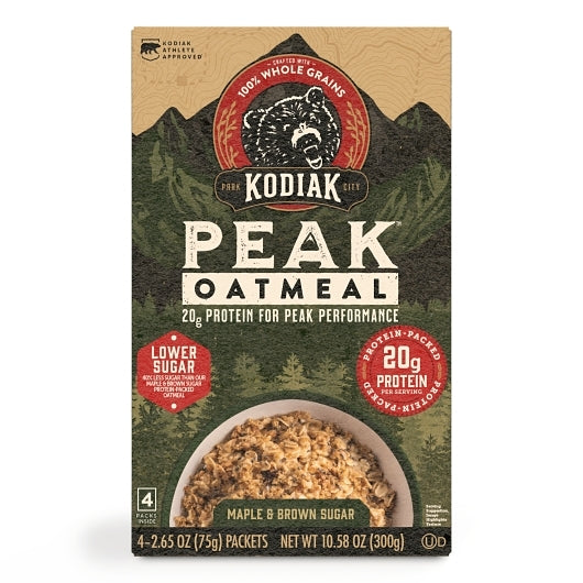 Kodiak Peak Power Up Maple Brown Sugar Oatmeal, 6 x 10.58 oz Case - Pantry Ingredients - image 2