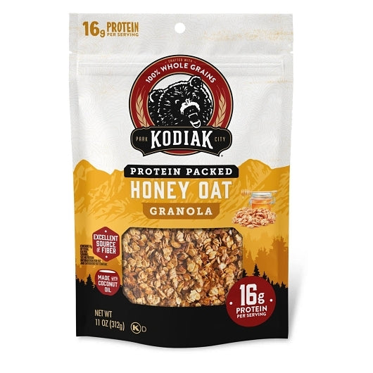 Kodiak Cakes Honey Oat Granola Pouch Master, 5 x 11 oz Case - Pantry Ingredients