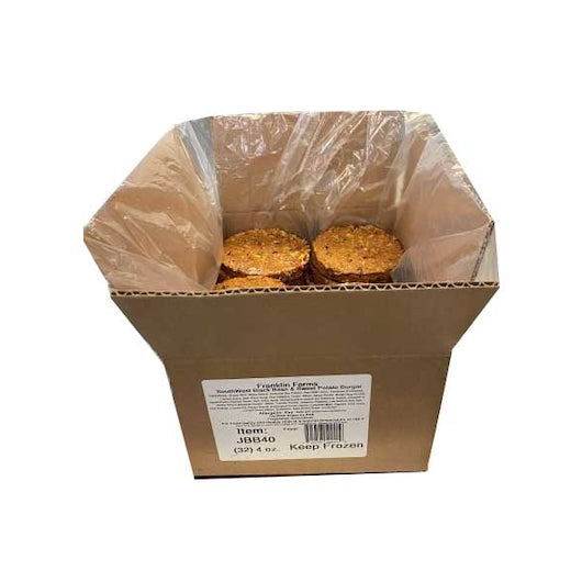 Franklin Farms Black Bean & Sweet Potato Burger, 1 x 32 ct Case - DOT product image 5