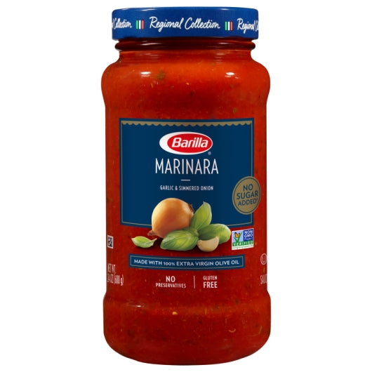 Barilla Premium Marinara Sauce, 8 x 24 oz Case - Condiments & Sauces