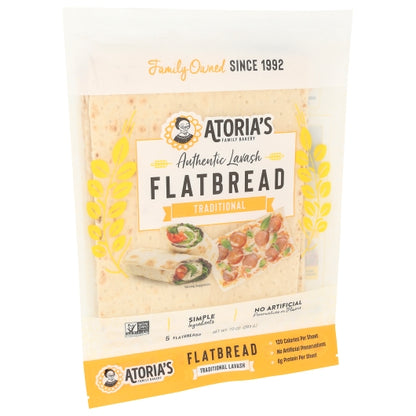 California Lavash Retail 8" x 10" Non-GMO, Vegan, Kosher & Traditional Lavash Flatbread, 10 x 10 oz Case - DOT product image 2