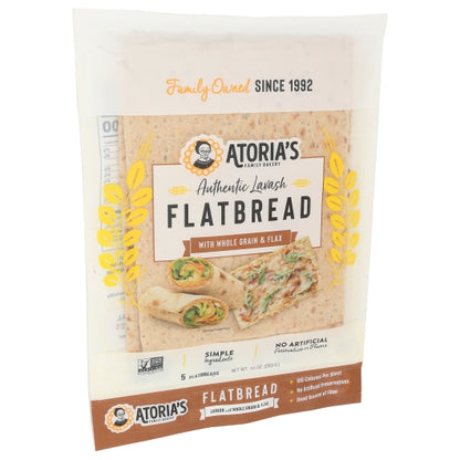 California Lavash Retail 8" x 10" Non-GMO, Vegan, Kosher Retail Whole Grain Lavash Flatbread, 10 x 10 oz Case - DOT product image 3