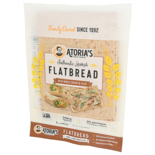 California Lavash Retail 8" x 10" Non-GMO, Vegan, Kosher Retail Whole Grain Lavash Flatbread, 10 x 10 oz Case - DOT product image 5