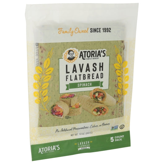 Atoria's Family Bakery Spinach Lavash, 10 x 10 oz Case - Bakery & Desserts - image 2