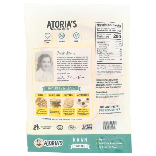 California Lavash Retail Traditional Naan Flatbread - Non-GMO - Vegan Kosher, 8 x 10 oz Case - DOT product image 8